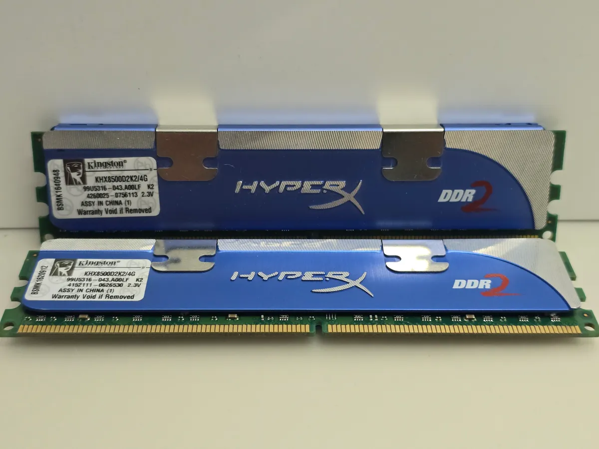 Оперативна пам'ять Kingston 4 ГБ DDR2 KIT 1066 МГц | Гарантія якості від KOMPi