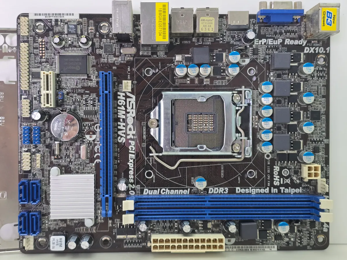 Материнська плата ASRock H61M-HVS Socket 1155 | Гарантія якості від KOMPi
