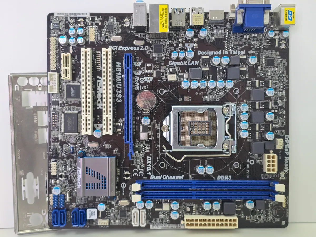 Материнська плата ASRock H61M/U3S3 Socket 1155 | Гарантія якості від KOMPi
