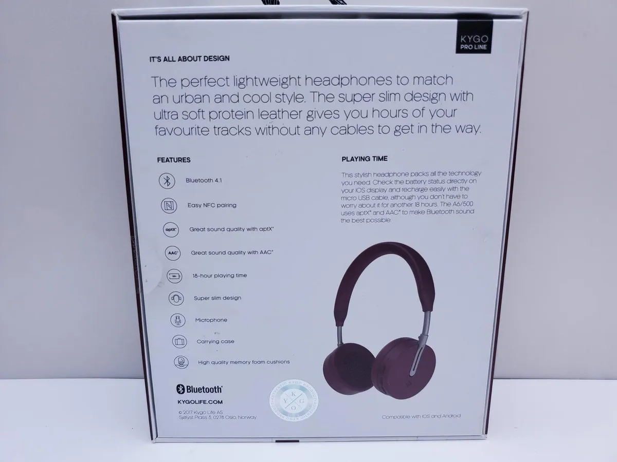 Безпровідні навушники Kygo A6/500 | Гарантія якості від KOMPi