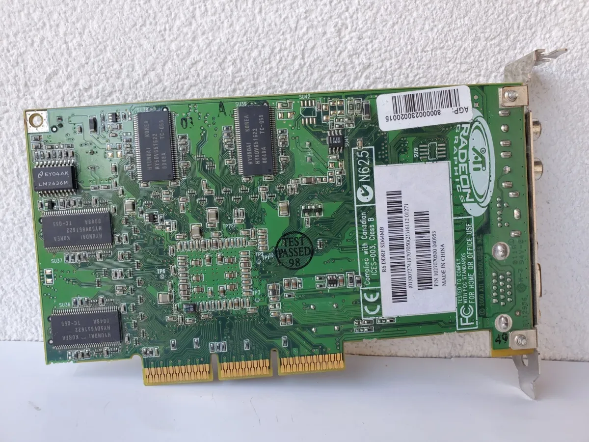 Ретро відеокарта ATI R6 Rage Theater DDRF SD 64MB AGP  | Гарантія якості від KOMPi