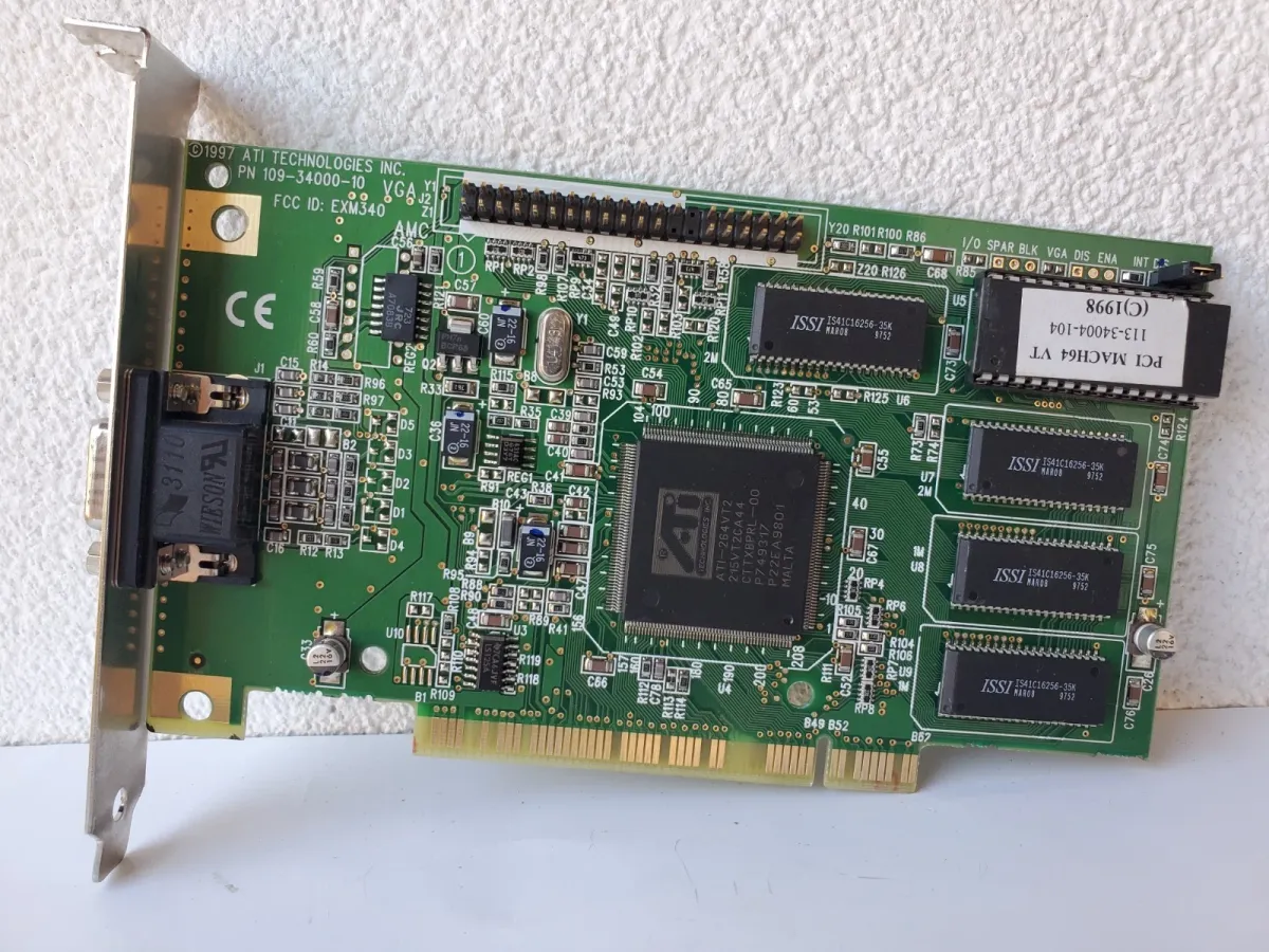 Ретро відеокарта ATI Rage 3D PCI Mach64 1MB PCI  | Гарантія якості від KOMPi