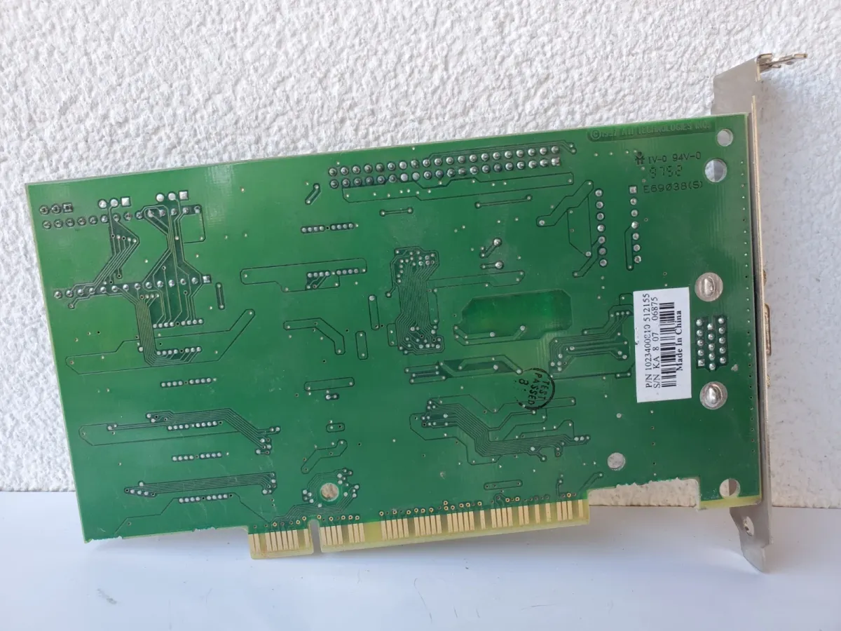 Ретро відеокарта ATI Rage 3D PCI Mach64 1MB PCI  | Гарантія якості від KOMPi