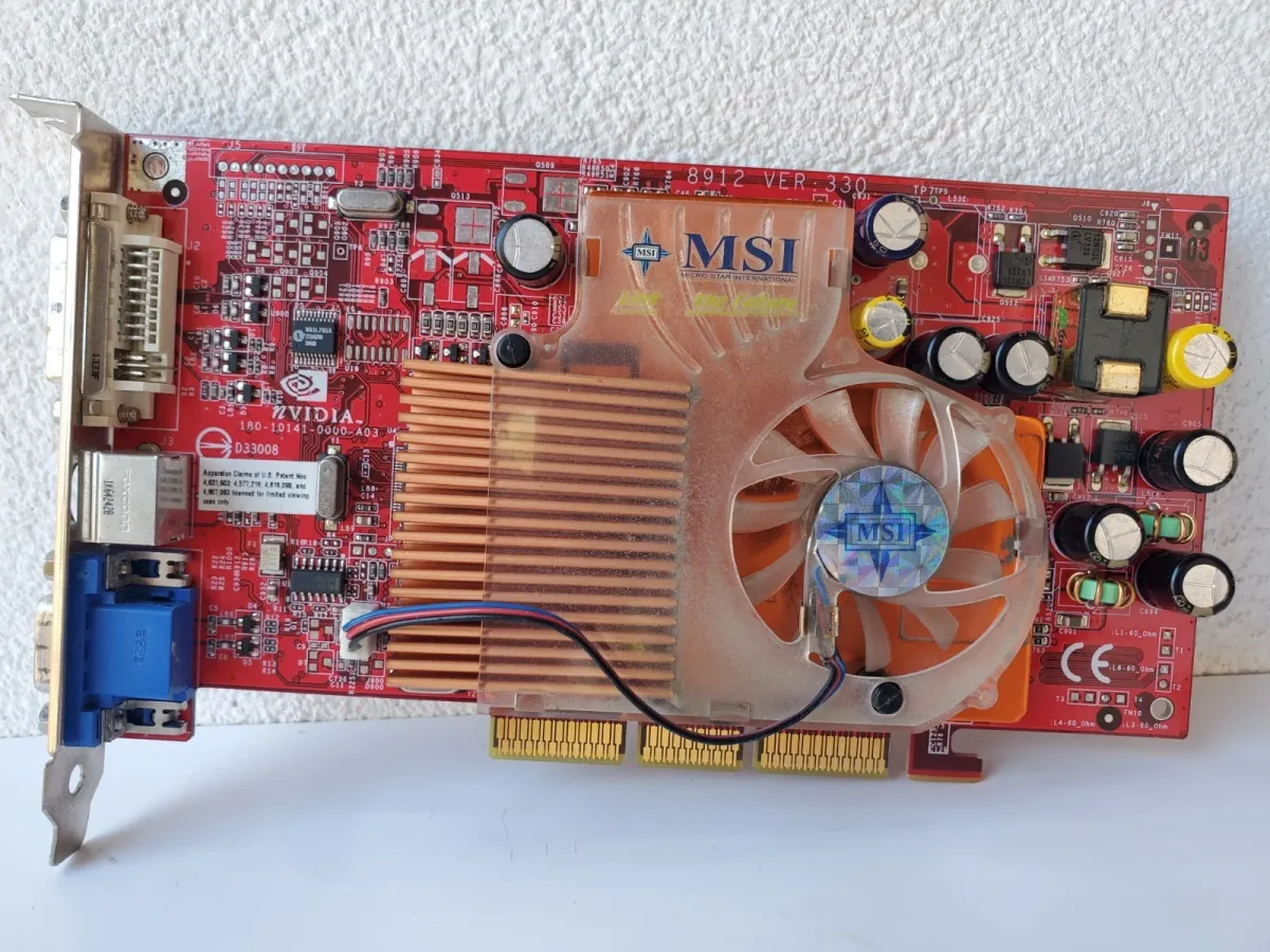 Ретро відеокарта MSI FX 5600 VTDR128 128MB AGP | Гарантія якості від KOMPi
